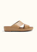 LOOPED BELT SANDAL - ECRU