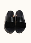 TWO-TONE SANDAL - NERO