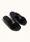 TWO-TONE SANDAL - NERO