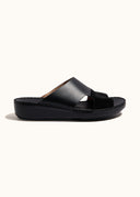TWO-TONE SANDAL - NERO