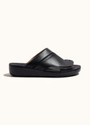 STITCHED SINGLE TOE SANDAL - NERO