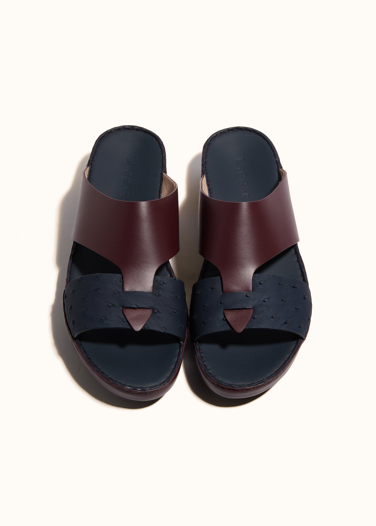 LOOPED BELT SANDAL - BORDEAUX