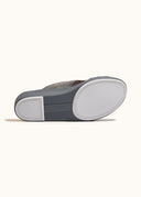 FRAMED BOX SANDAL - CEMENT