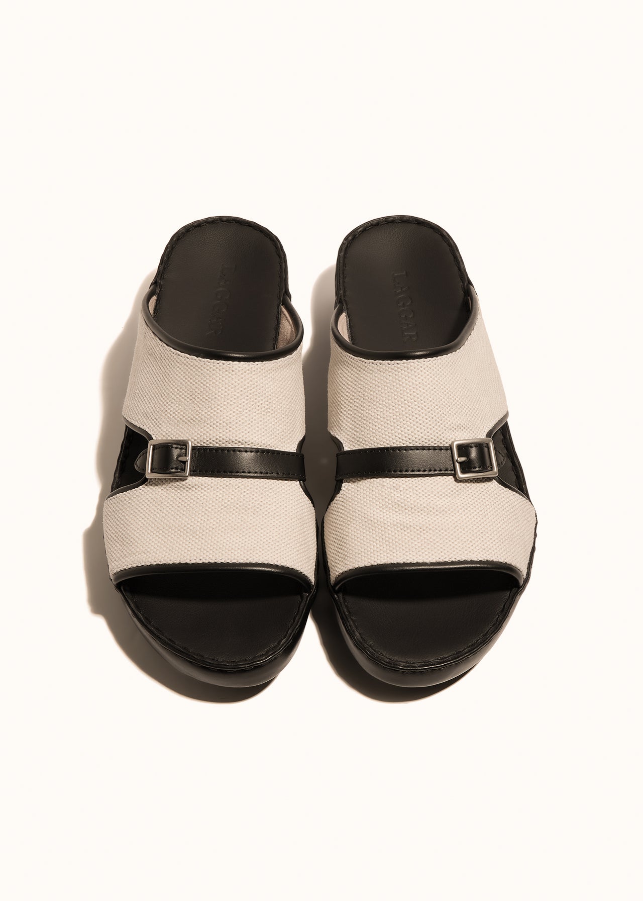 LINK STRAP SANDAL - NATURAL CANVAS