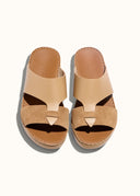 LOOPED BELT SANDAL - ECRU