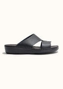 LOOPED BELT SANDAL - NERO