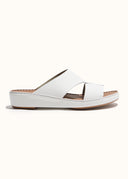 LOOPED BELT SANDAL - BIANCO