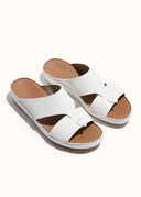 LOOPED BELT SANDAL - BIANCO