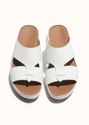 LOOPED BELT SANDAL - BIANCO