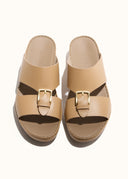 LEGACY BELT SANDAL - ECRU