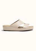 LOOPED BELT SANDAL - GHIACCIO