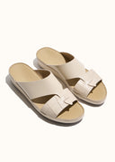 LOOPED BELT SANDAL - GHIACCIO