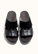 PEEK BUCKLE SANDAL - NERO