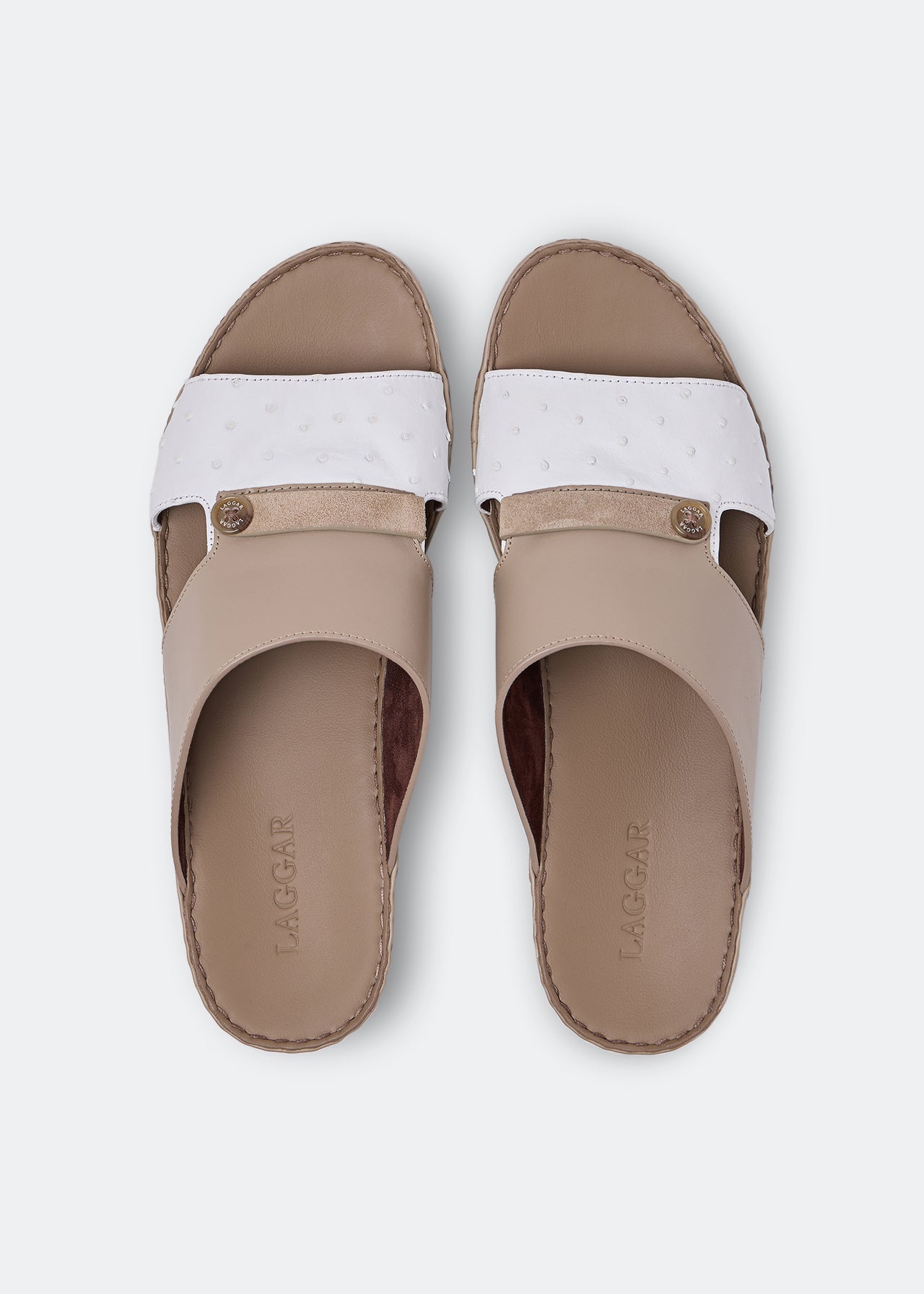TIGHTENED STRAP SANDAL - TAUPE