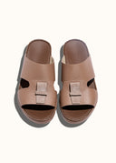 FORM BELT SANDAL - BROWN