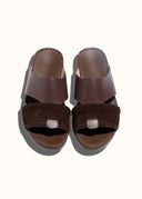 THE FOLD BELT SANDAL - CIOCCOLATO
