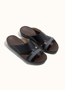 RUBBER GRIP SANDAL - NERO / ASFALTO