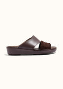 THE FOLD BELT SANDAL - CIOCCOLATO