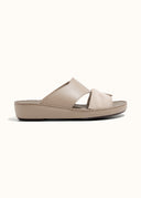 THE FOLD BELT SANDAL - TAUPE