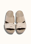 THE FOLD BELT SANDAL - TAUPE