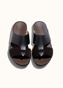 LOOPED BELT SANDAL - NERO