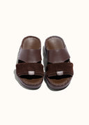 The Fold Belt Sandal - Cioccolato ( Kids )