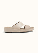LOOPED BELT SANDAL - GHIACCIO