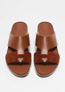 LOOPED BELT SANDAL - TOBACCO