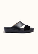 LOOPED BELT SANDAL - NERO