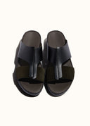 DRIFTED BELT SANDAL - NERO