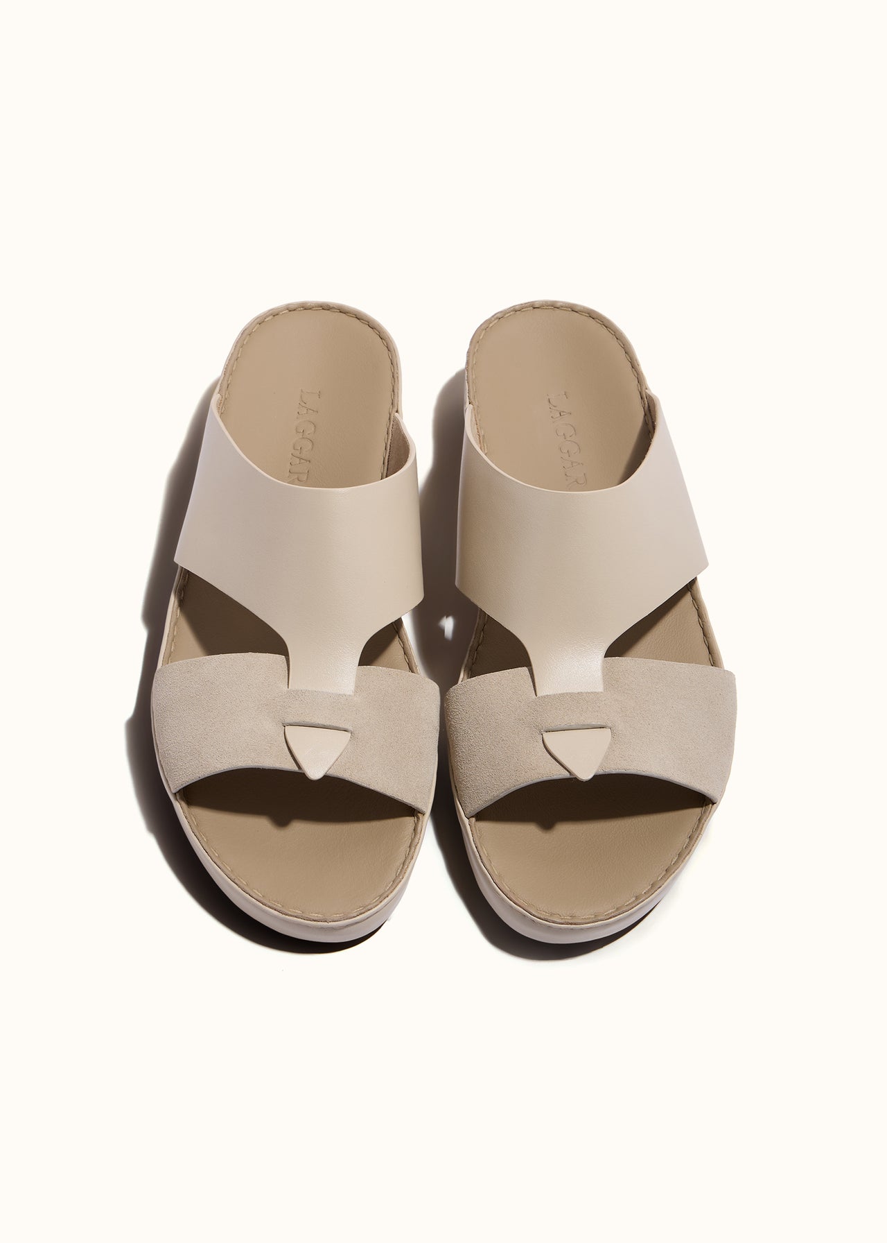 LOOPED BELT SANDAL - GHIACCIO