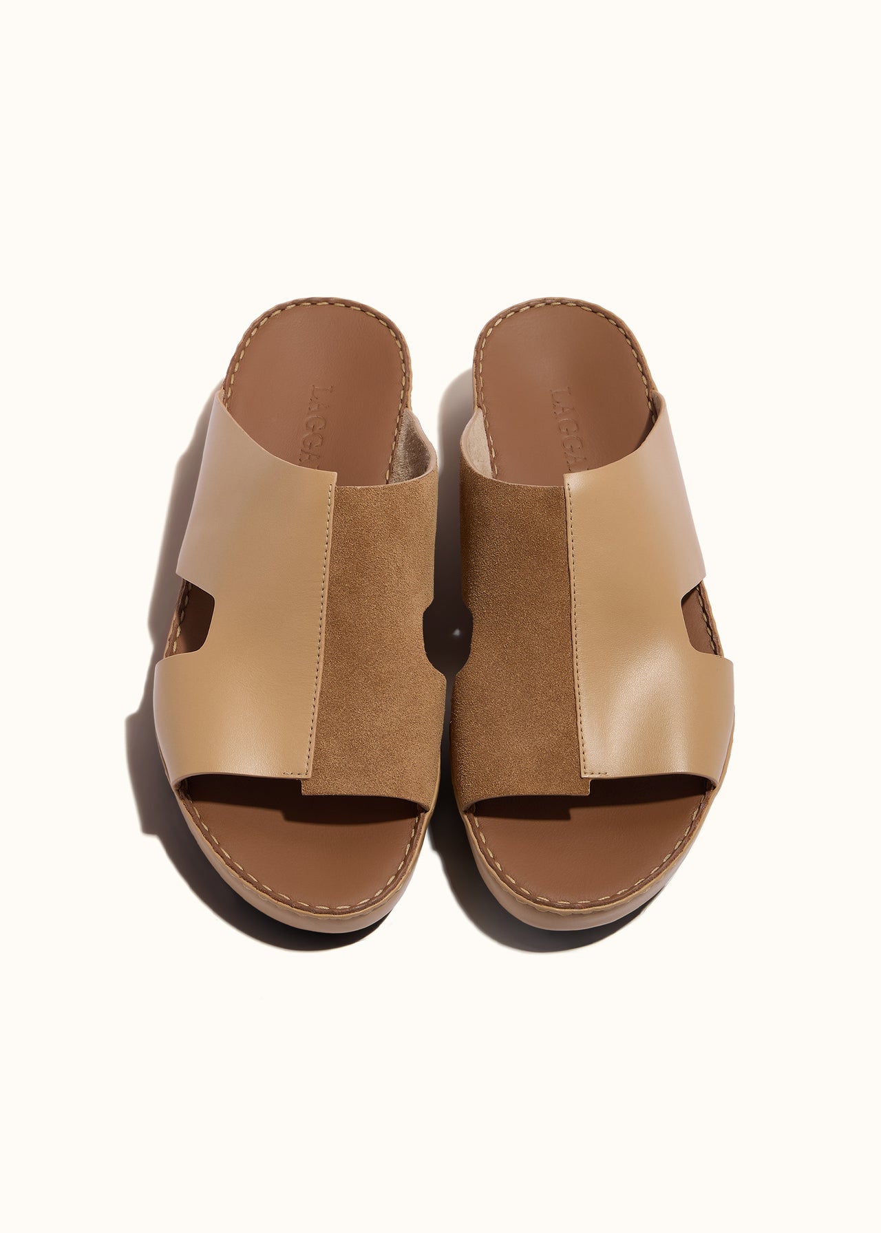 DRIFTED BOX SANDAL - ECRU