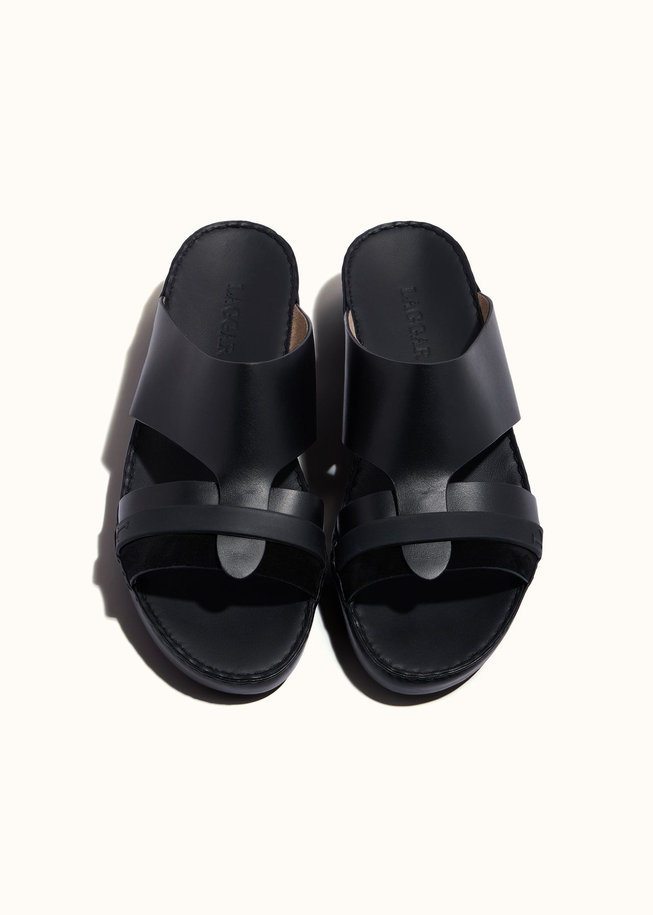 RUBBER GRIP SANDAL - NERO