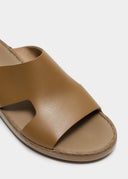 BOX  SHAPE SANDAL - MUSHROOM