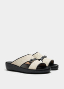 LINK STRAP SANDAL - NATURAL CANVAS