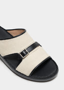 LINK STRAP SANDAL - NATURAL CANVAS