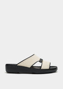 LINK STRAP SANDAL - NATURAL CANVAS