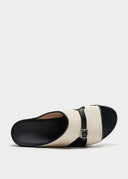 LINK STRAP SANDAL - NATURAL CANVAS