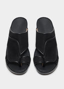 BORDER FLOW SANDAL - BLACK CANVAS