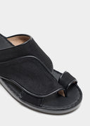 BORDER FLOW SANDAL - BLACK CANVAS