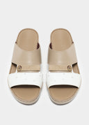 TIGHTENED STRAP SANDAL - TAUPE