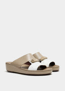 TIGHTENED STRAP SANDAL - TAUPE