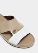 TIGHTENED STRAP SANDAL - TAUPE