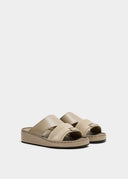 The Fold Belt Sandal - Taupe ( Kids & Juniors )