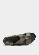 SLINGBACK BELT BUCKLE UP SANDAL – MILITARE