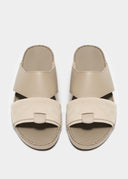 THE FOLD BELT SANDAL - TAUPE