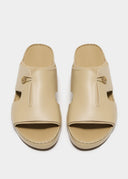 TIGHTENED BOX SANDAL - BEIGE