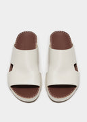 BOX SHAPE SANDAL - LATTE