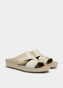 LOOPED BELT SANDAL - GHIACCIO