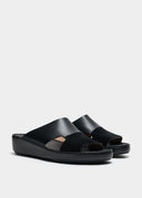 TWO-TONE SANDAL - NERO
